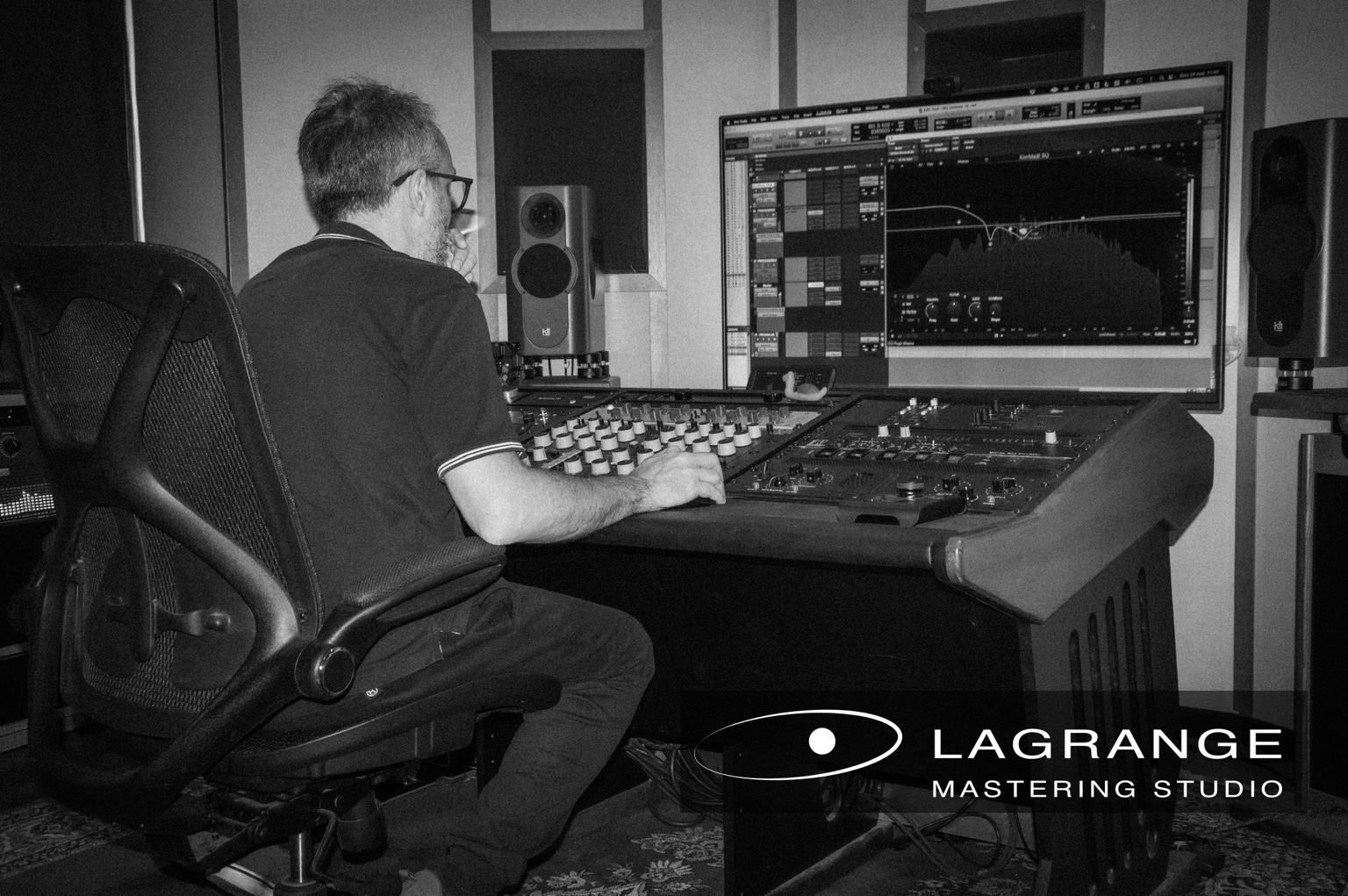 Alessandro Ciuffetti working at Lagrange Mastering